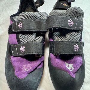 Evolv Defy VTR 3D Black Ecotrax Double Strap Climbing Shoes Men's Size 9 US